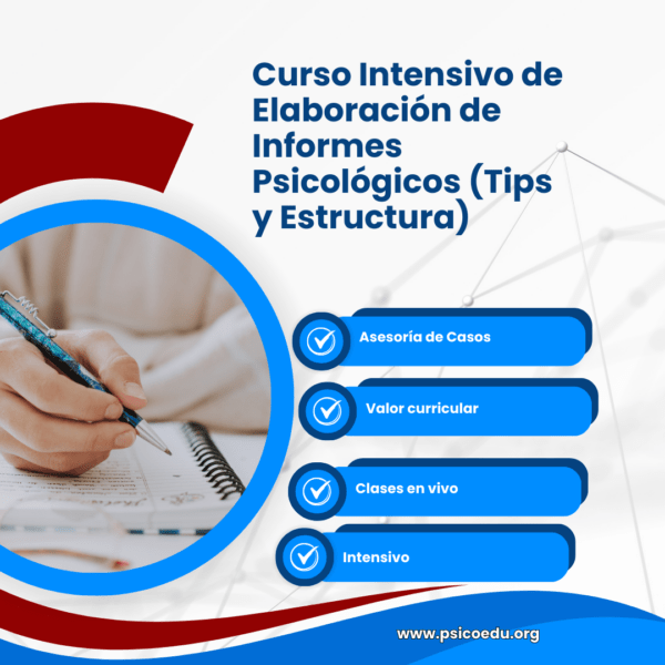 Curso Intensivo de Elaboración de Informes Psicológicos (Tips y Estructura) - Imagen 3