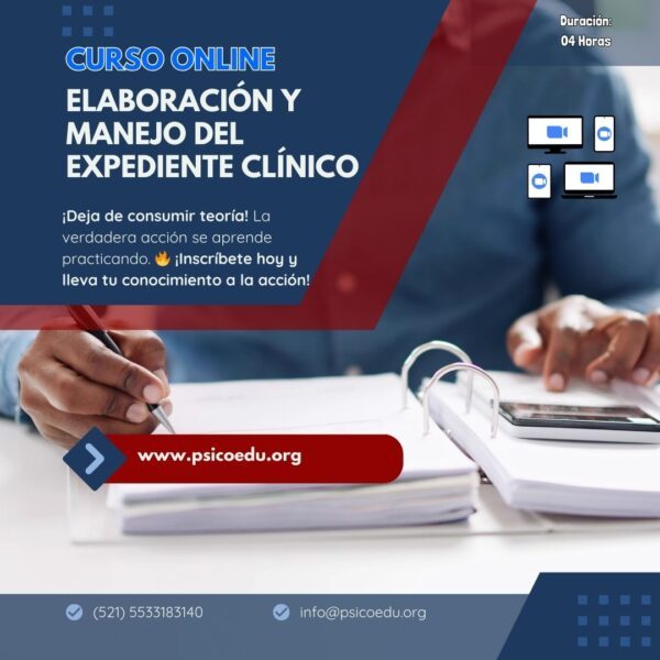 Domina la Elaboración del Expediente Clínico: Curso Práctico para Psicólogos y Psicoterapeutas